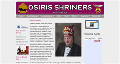 Desktop Screenshot of osirisshrinecenter.org